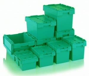 Green ecologically-friendly containers