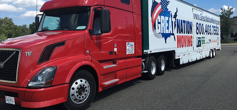 One of our trucks for interstate relocation
